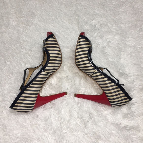 ⚡️SALE⚡️Nine West striped 5” stilettos - Picture 3 of 7